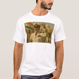 Admiral der indischen Marine leitet den Patriotisc T-Shirt