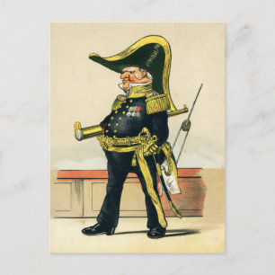 Admiral der Royal Navy Postkarte