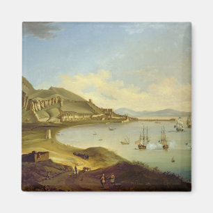 Admiral des blauen Geschwaders, das bei Gibraltar Magnet