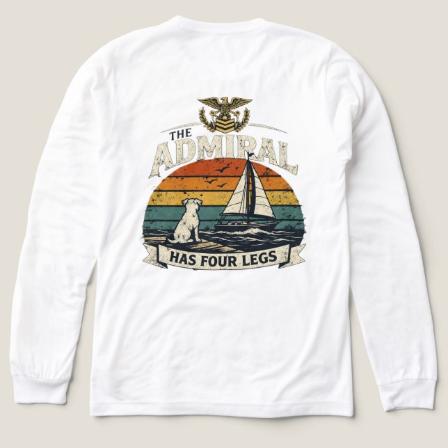 Admiral des Docks Tri-Blend-Shirt Tri-Blend Shirt (Design Rückseite)