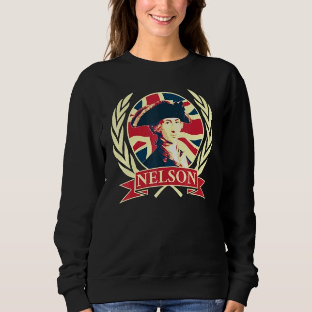Admiral Horatio Nelson Britische Flaggenpropaganda Sweatshirt (Vorderseite)