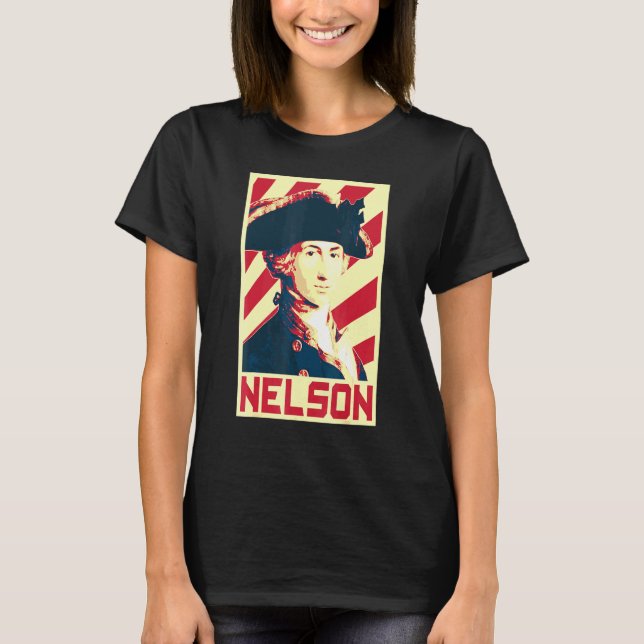 Admiral Horatio Nelson Britische Flaggenpropaganda T-Shirt (Vorderseite)