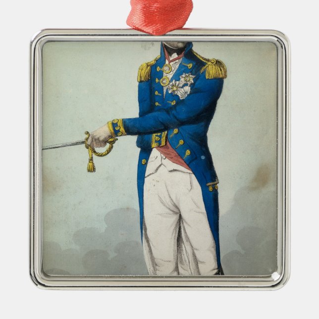 Admiral Horatio Nelson Ornament Aus Metall (Vorne)