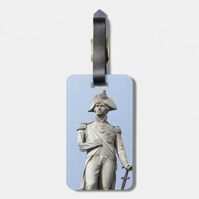 Admiral Nelson - Große Briten - Pro-Foto Gepäckanhänger (Rückseite vertikal)