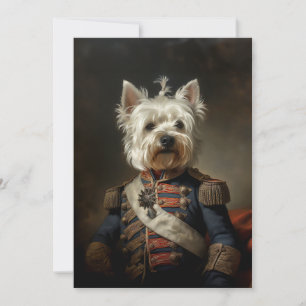 Admiral West Highland Terrier Einladung