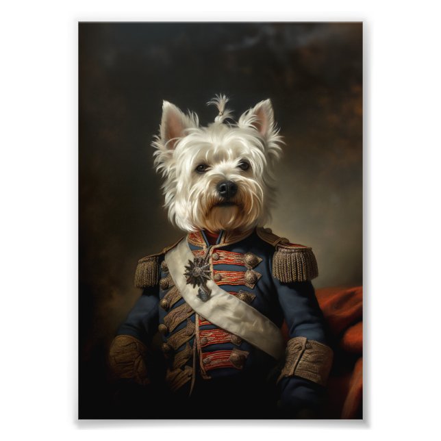 Admiral West Highland Terrier Fotodruck (Vorne)