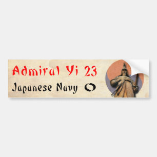 Admiral Yi gegen japanischen Marine-Autoaufkleber Autoaufkleber
