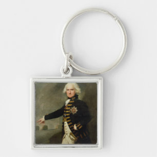 Admirals-Lord Bridport (1727-1814) c.1795 (Öl auf Schlüsselanhänger