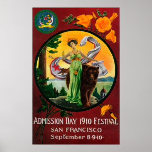 Admission Day Advertising, Staat Festival Poster