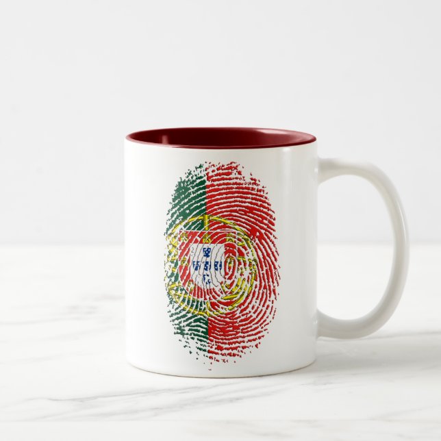ADN Português (DNS) - Tugas Camisas e Presentes Zweifarbige Tasse (Rechts)