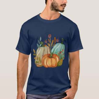 Adobe Gold Pastell-Aquarell-Kürbis Gemütlicher Her T-Shirt