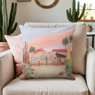 Adobe House Peach | Kissen