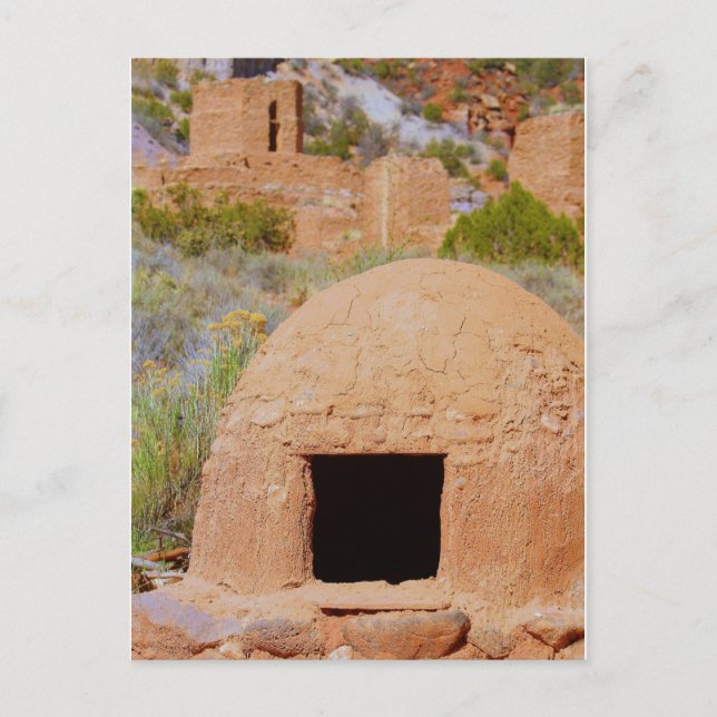 Adobe Oven in New Mexico Postkarte (Vorderseite)