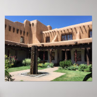 Adobe Vigas La Fonda Hotel Santa Fe NM Poster