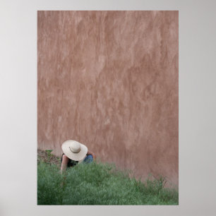 Adobe Wall & Gardener Poster
