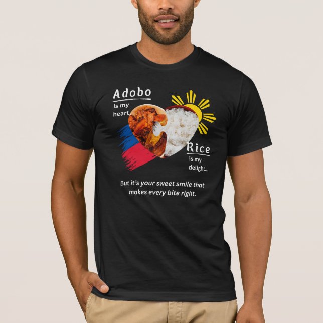Adobo + Reis = wahre Liebe T-Shirt (Vorderseite)