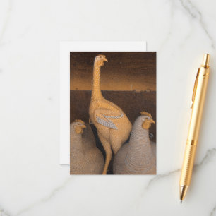 Adoleszenz von Grant Wood Begleitkarte