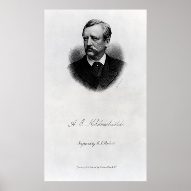 Adolf Erik Nordenskiold, 1880 Poster (Vorne)