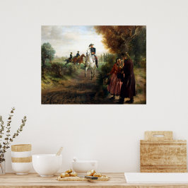 Adolph Menzel - Die Bittschrift - Friedrich II Poster