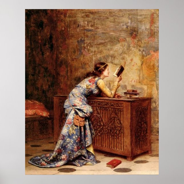 Adolphe Alexandre Lesrel Captiviert Poster (Vorne)