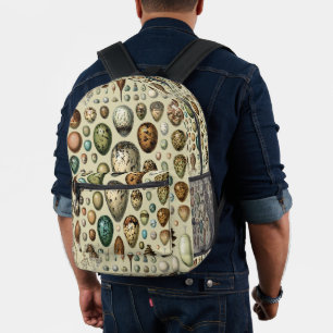 Adolphe Millot Dark Academia Vintage-Vogelei-Kunst Bedruckter Rucksack