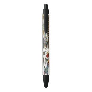 Adolphe Millot Dark Academia Vintage Vogelfeder Kugelschreiber
