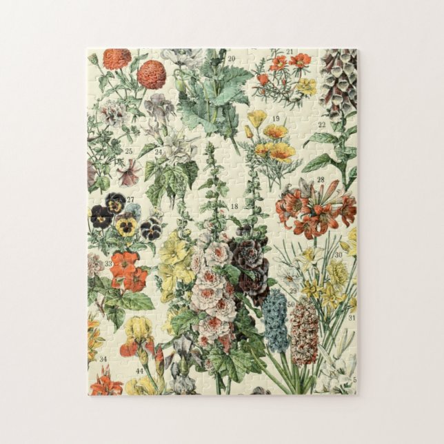 Adolphe Millot Fleurs A Puzzle (Vertikal)