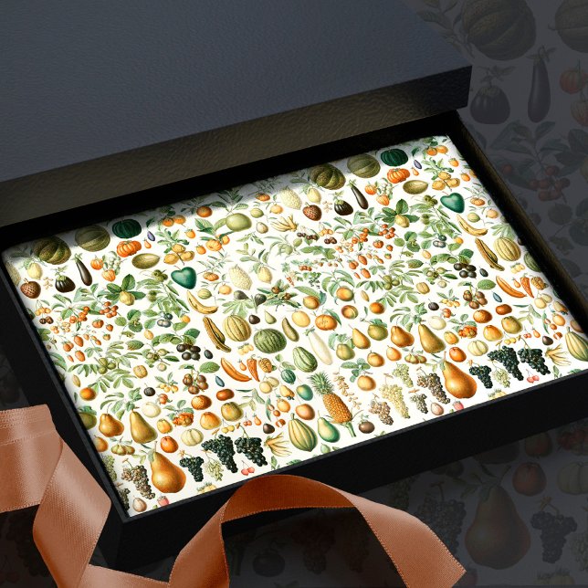 Adolphe Millot Fruit Pattern Seidenpapier (Von Creator hochgeladen)