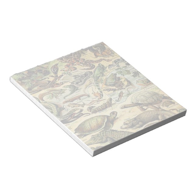 Adolphe Millot Reptiles 2 Notepad Notizblock (angewinkelt)