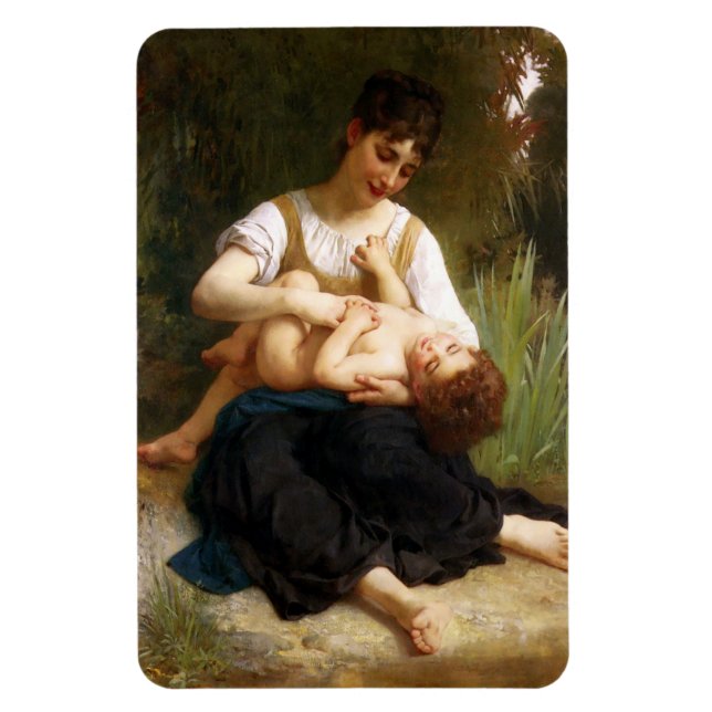Adolphus Child and Tee von William Bouguereau Magnet (Vertikal)