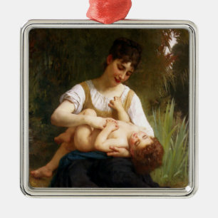 Adolphus Child and Tee von William Bouguereau Ornament Aus Metall