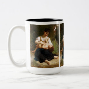 Adolphus Child and Tee von William Bouguereau Zweifarbige Tasse