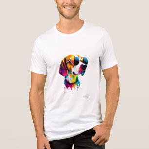 ADOM "Bleib Lebendig, Bleib Cool" Herren Grafik T- Tri-Blend Shirt