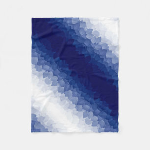 ADOM Blue Dot Gradient Wellen Decke