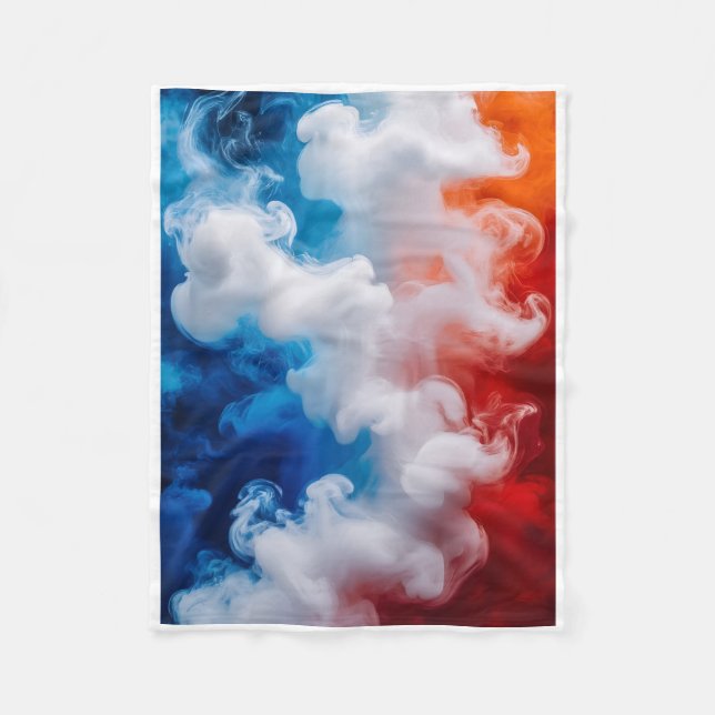 ADOM Blue & Orange Smoke Art Decke (Vorderseite)