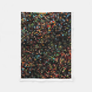 ADOM Farbige Mosaik-Pixel-Art-Decke Fleecedecke