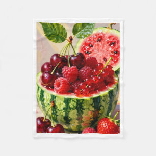 ADOM Frische Wassermelonen-Fruchtkorb-Decke Fleecedecke