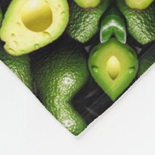 ADOM Frisches Avocado-Muster-Decke Fleecedecke