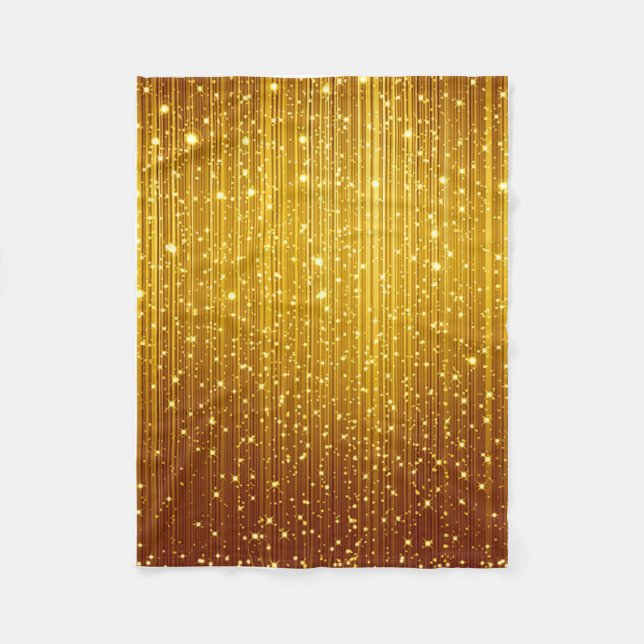 ADOM Golden Glitter Funkel Wurfdecke Fleecedecke (Vorderseite)