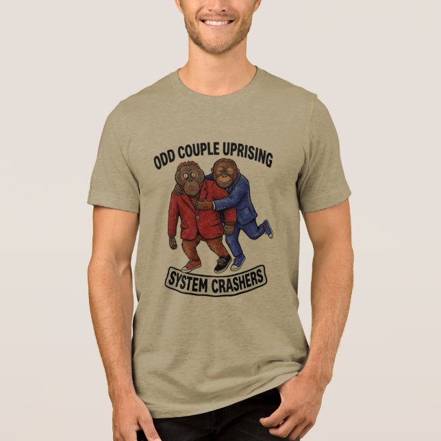 ADOM Odd Couple Aufstands-System-Crasher Tri-Blend Shirt (Vorderseite)