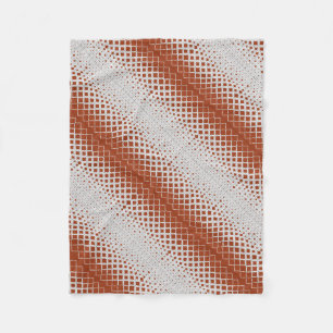 ADOM Orange Halfton-Diagonal-Decke Fleecedecke