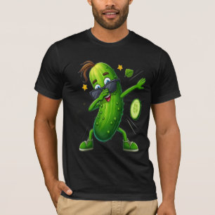 ADOM Premium Dabbing Pickle Grafik Herren T-Shirt