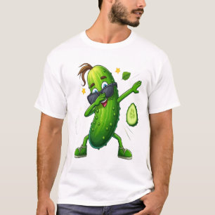 ADOM Premium Dabbing Pickle Grafik Herren T-Shirt
