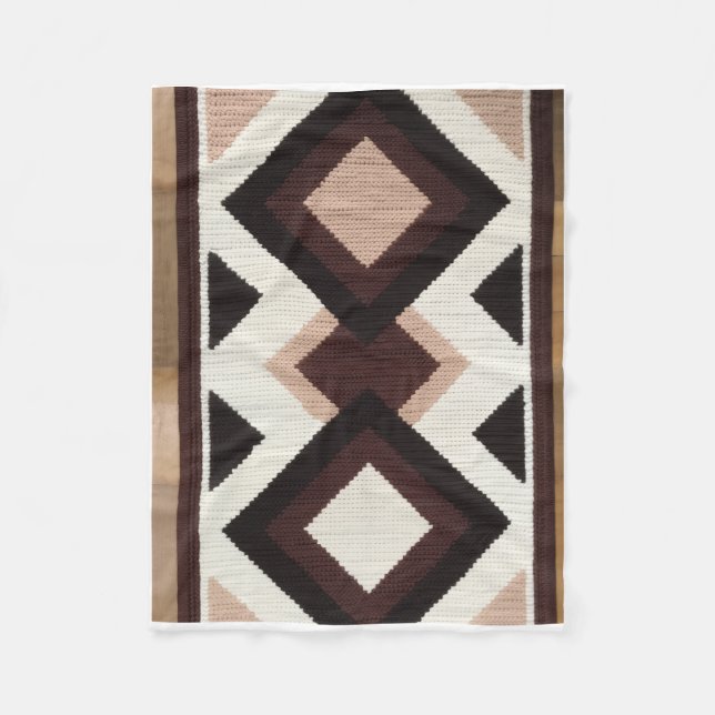 ADOM Premium Geometrisches Minimalistisches Wurfde Fleecedecke (Vorderseite)