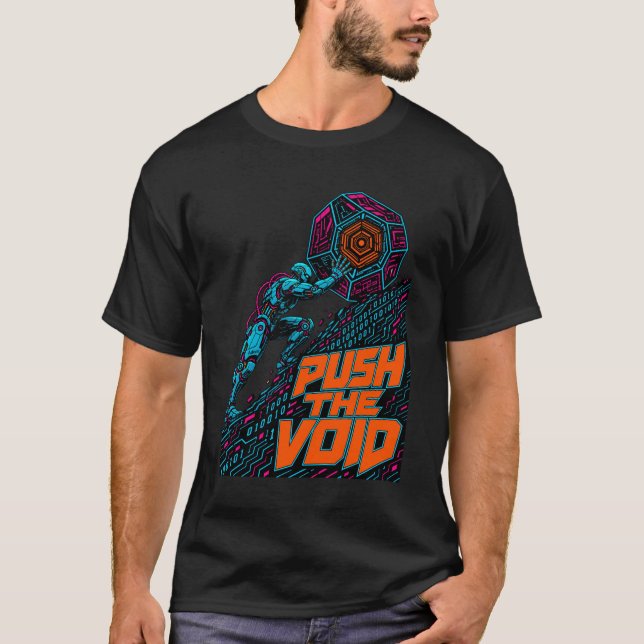 ADOM Push The Void Cyber Art T-Shirt (Vorderseite)
