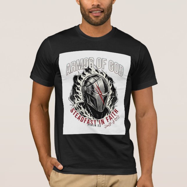 ADOM "Rüstung Gottes" Herren Grafik T-Shirt (Vorderseite)