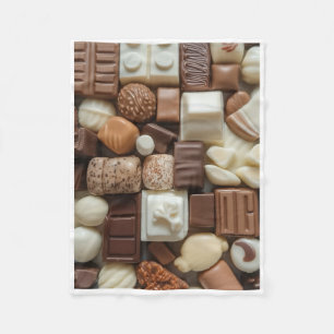 ADOM Sortierte Schokoladen-Treat-Decke Fleecedecke
