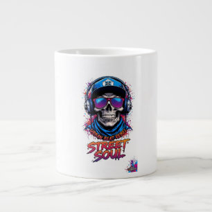 ADOM "Street Soul" Damen Langarm Grafik T-Shirt Jumbo-Tasse