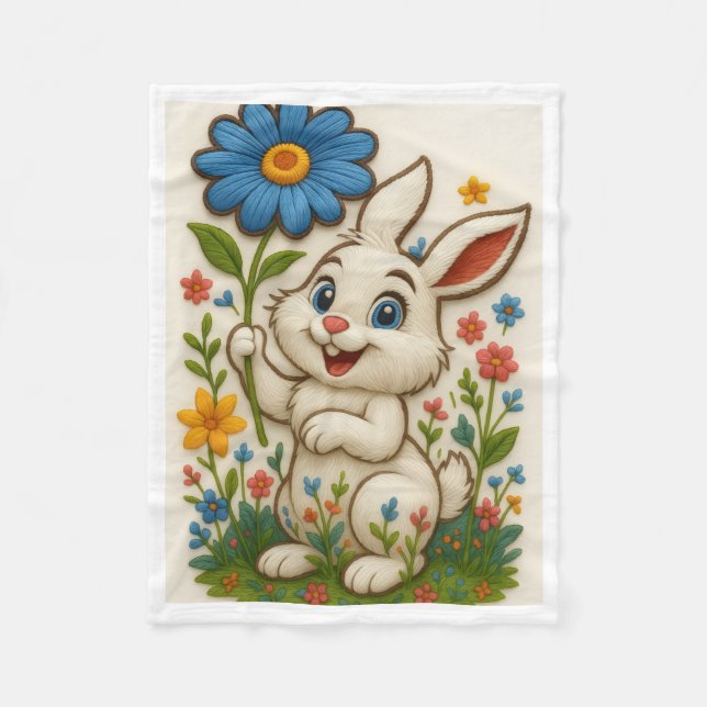 ADOM Süße Frühlingshase Decke (Vorderseite)