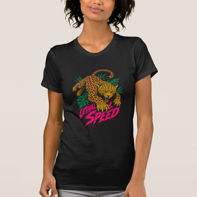 ADOM Tödliche Geschwindigkeit Leopard T-Shirt (Vorderseite)